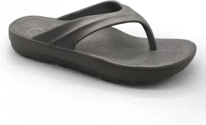 Pure Stride Therapeutic Flip Flops, Orthotic Thong Sandals for Plantar Fasciitis, Metatarsal and Heel Spurs, Feet Pain Relief and Arch Support - Grey, Men’s Size 13