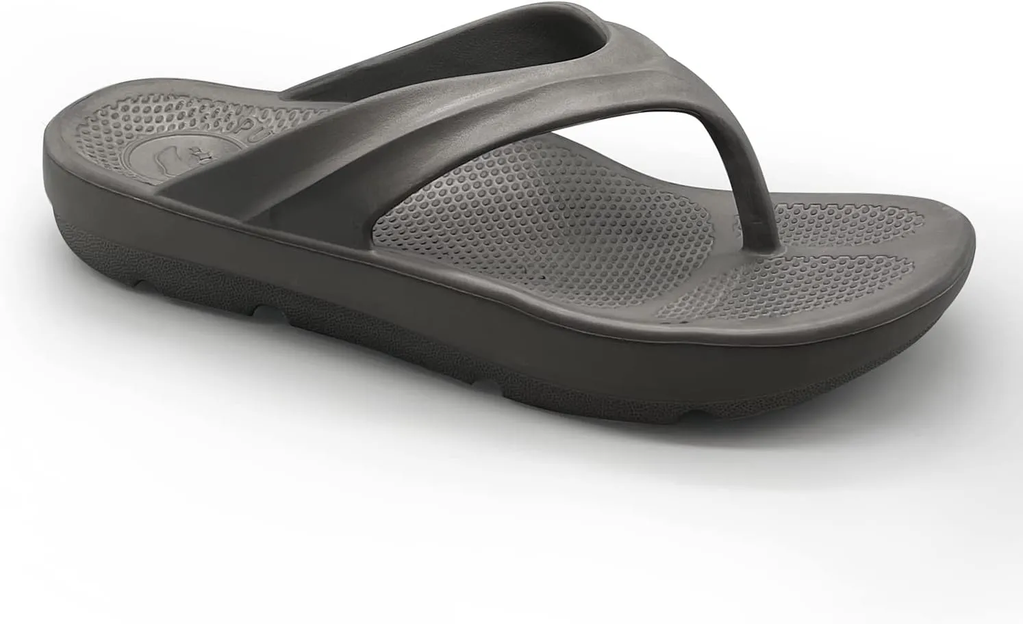 Pure Stride Therapeutic Flip Flops, Orthotic Thong Sandals for Plantar Fasciitis, Metatarsal and Heel Spurs, Feet Pain Relief and Arch Support - Grey, Men’s Size 13