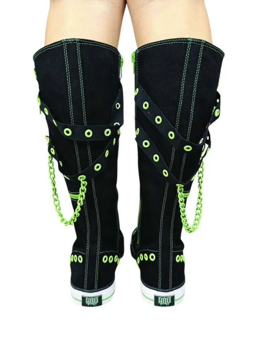 Rawr Knee-High Sneaker (Green) Y.R.U.