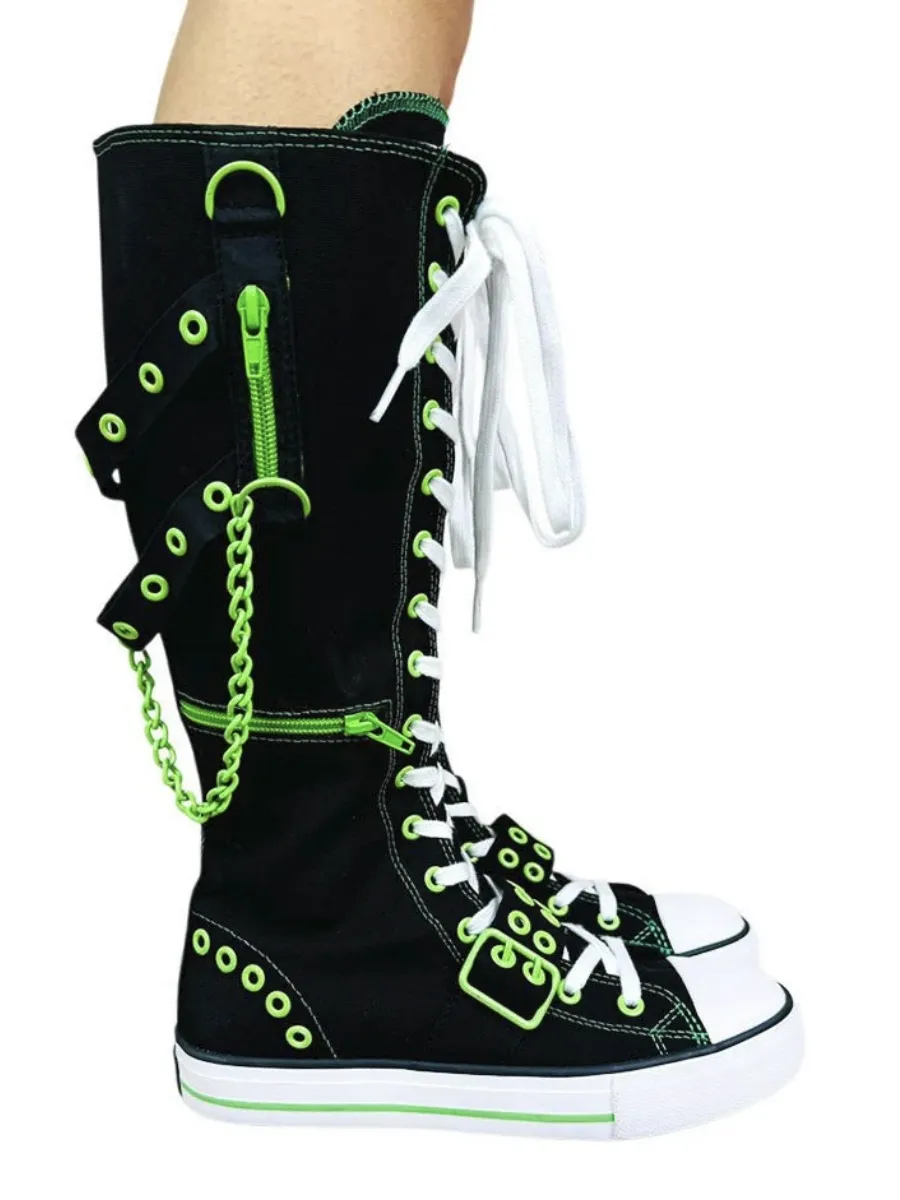 Rawr Knee-High Sneaker (Green) Y.R.U.