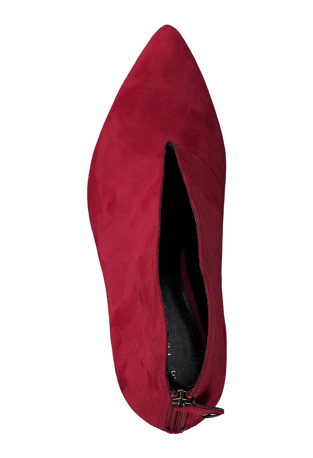 Red Microfibre Elegant High Heel Shoe
