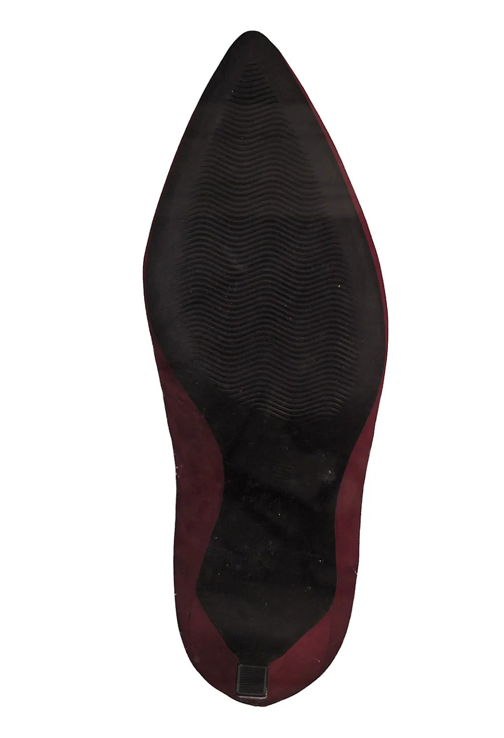 Red Microfibre Elegant High Heel Shoe