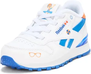 Reebok Baby-Boy's Blippi Kid's Classic Leather Step N' Flash Sneaker