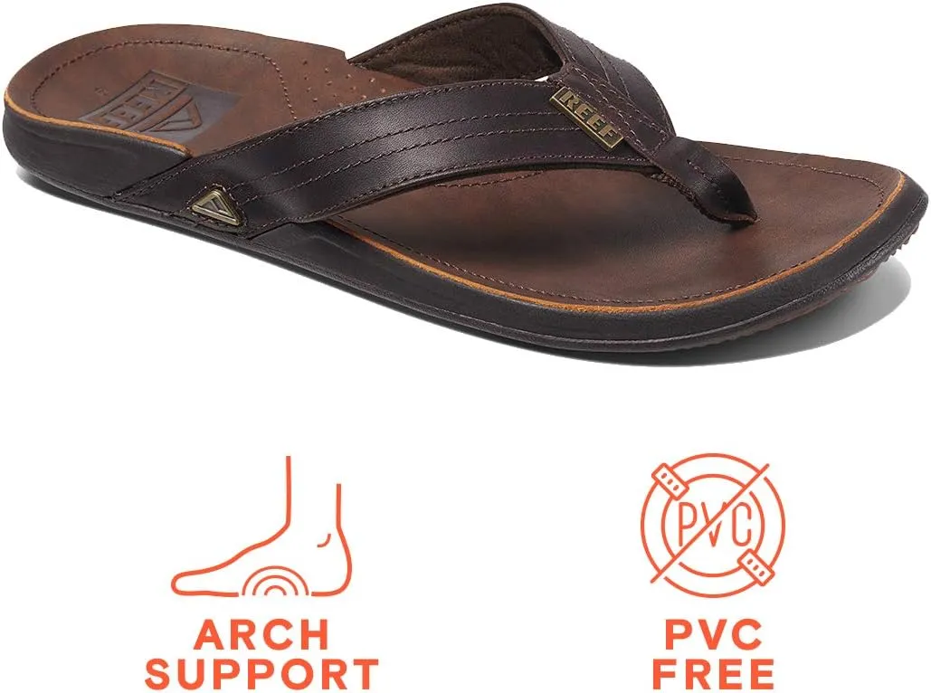 REEF J-Bay III Men's Full Grain Leather Flip Flop