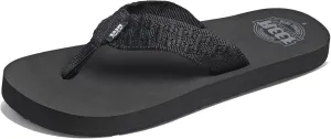 REEF Smoothy Men's Beach Flip Flop, Soft Woven Strap Made From 100% Recycled PET
