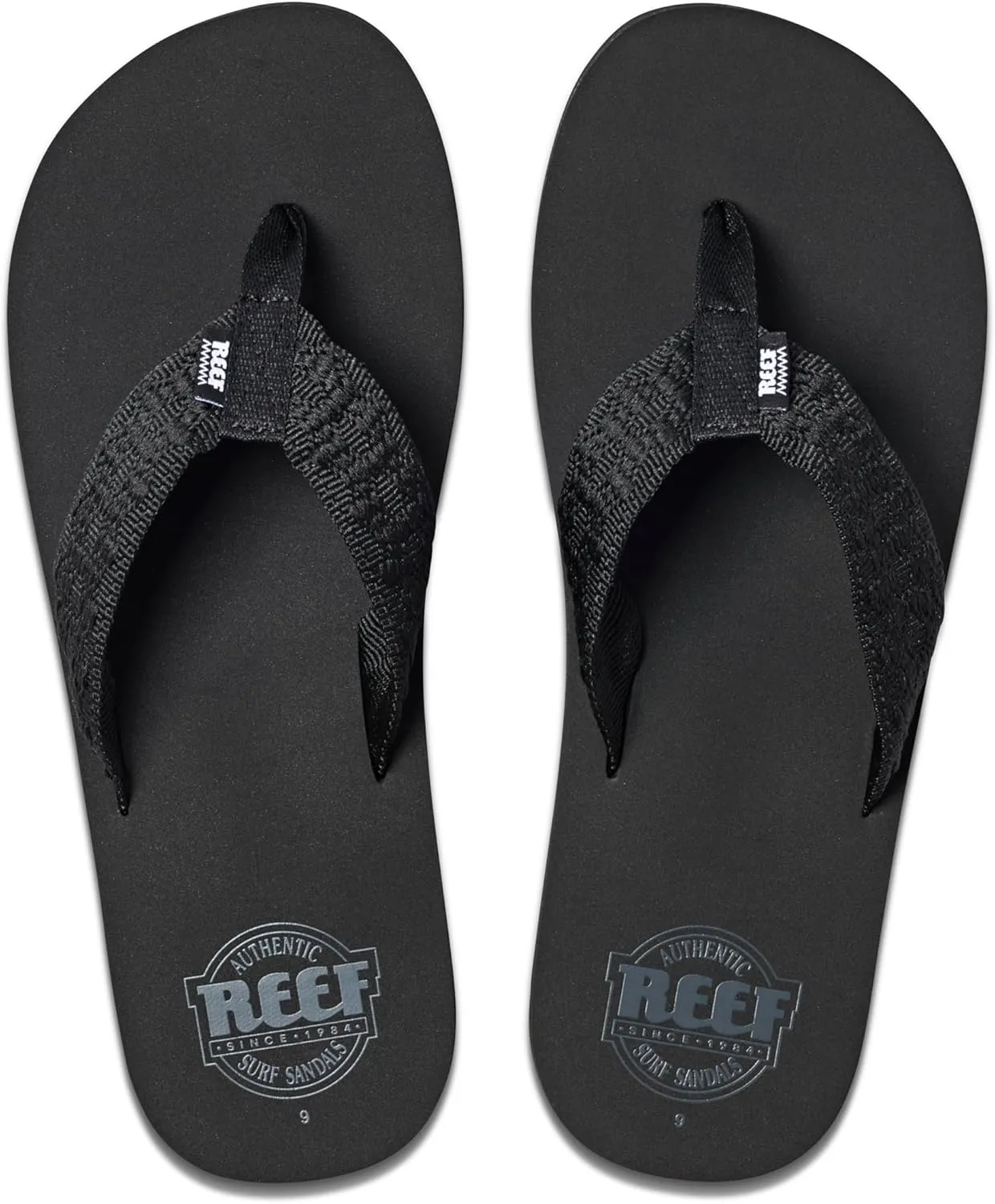 REEF Smoothy Men's Beach Flip Flop, Soft Woven Strap Made From 100% Recycled PET