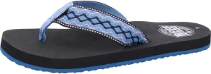 REEF Smoothy Men's Beach Flip Flop, Soft Woven Strap Made From 100% Recycled PET