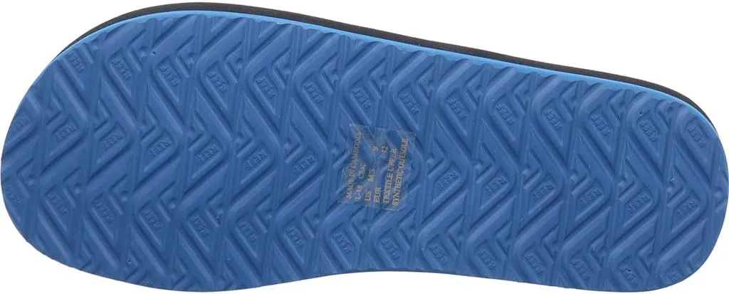 REEF Smoothy Men's Beach Flip Flop, Soft Woven Strap Made From 100% Recycled PET