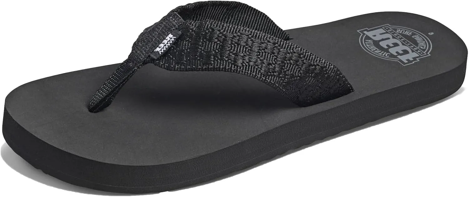 REEF Smoothy Men's Beach Flip Flop, Soft Woven Strap Made From 100% Recycled PET