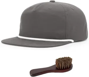 Richardson 256 Umpqua Grandpa Flip-Up Stay Pinch Trucker Cap Bundle with THP Hat & Clothing Brush