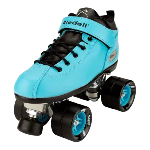Riedell Skates - Light Blue Dart - Speed Skates Set