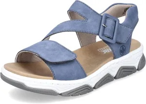 Rieker Women's Lyra Sandals Light Blue Nubuck 7.5 Medium