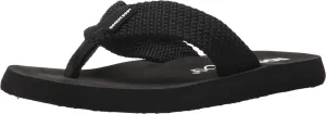 Rocket Dog Women's Adios Webbing Fabric Flip-Flop, Black, 10