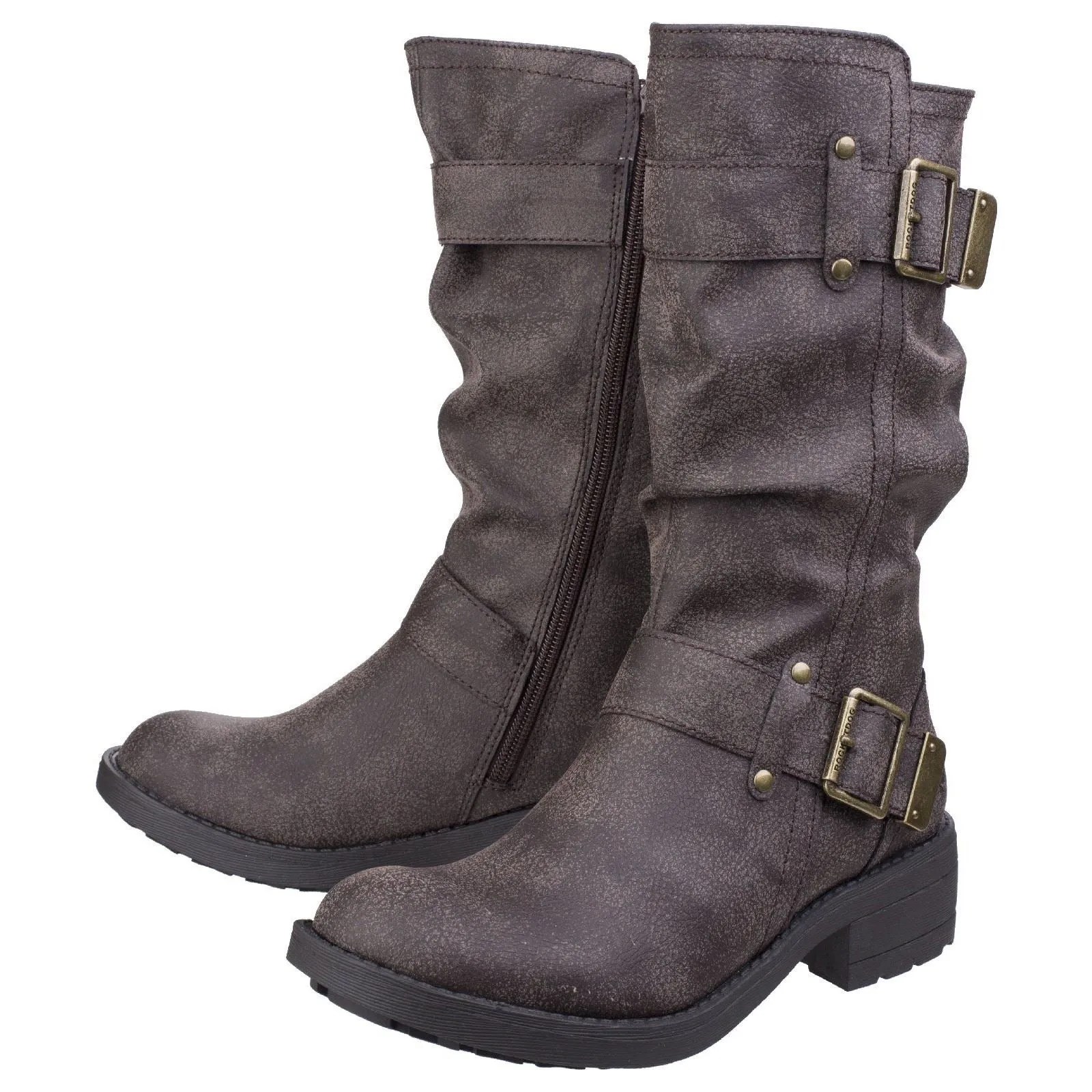 Rocket Dog Women's Trumble Biker Boot in Brown