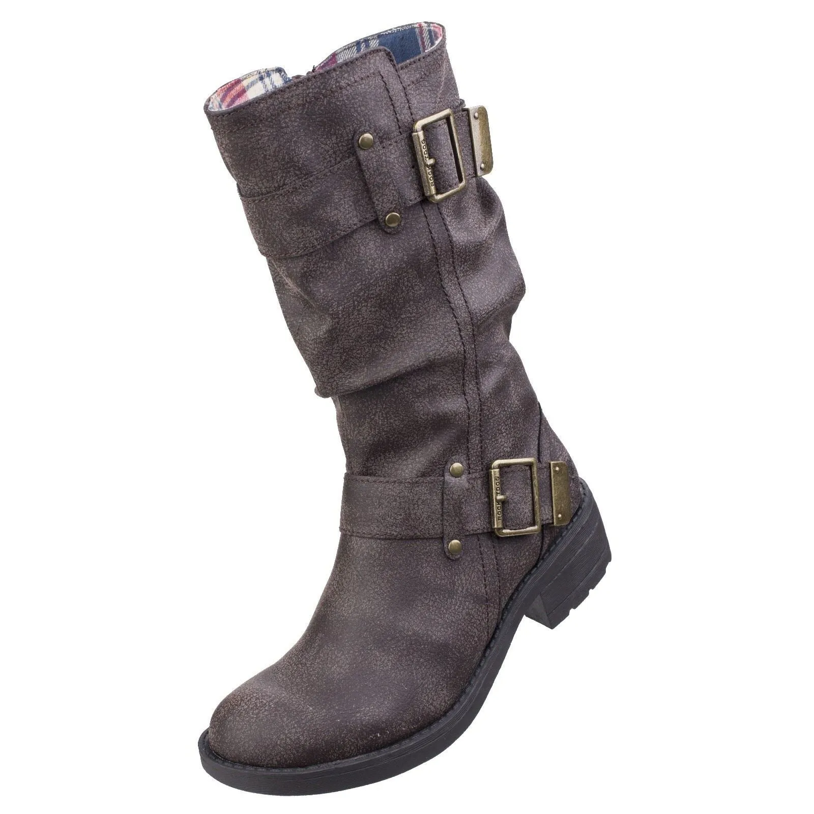 Rocket Dog Women's Trumble Biker Boot in Brown