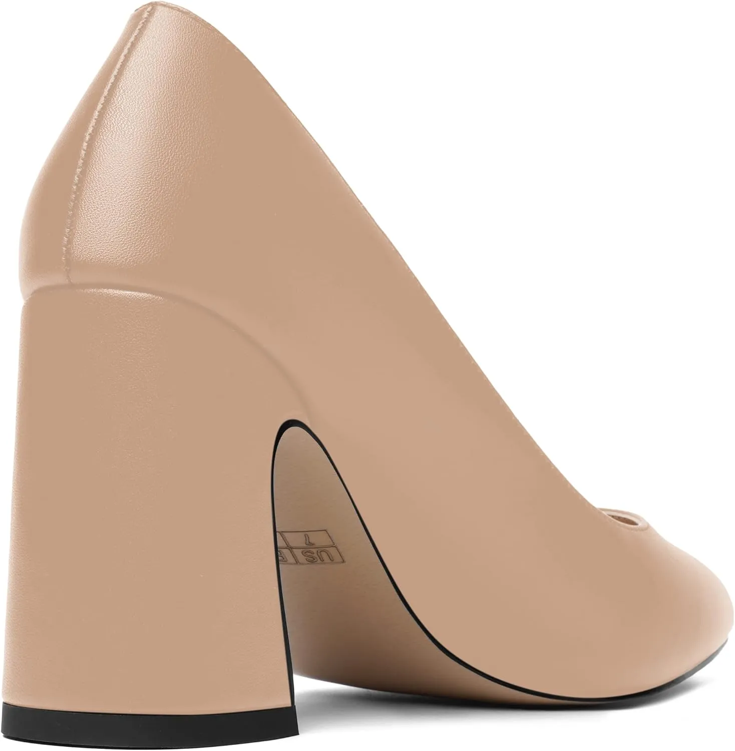 ROSERWISH Womens Sexy Elegant Pointed Toe Slip On Matte Wedding Block High Heel Pumps Dressy Shoes 3.5 Inch