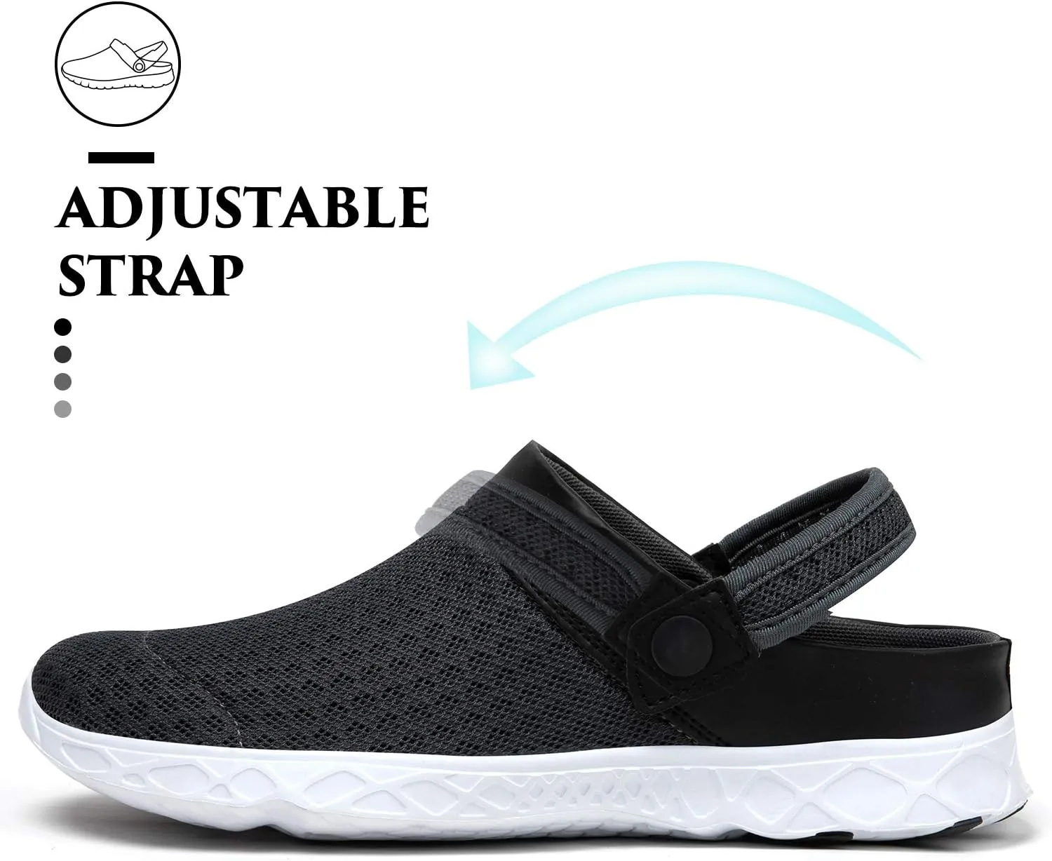 SAGUARO Men's Women's Quick Dry Garden Shoes Lightweight Breathable Gardening Clog Water Shoes Mesh Sandals for Sports Outdoor Beach Pool Exercise