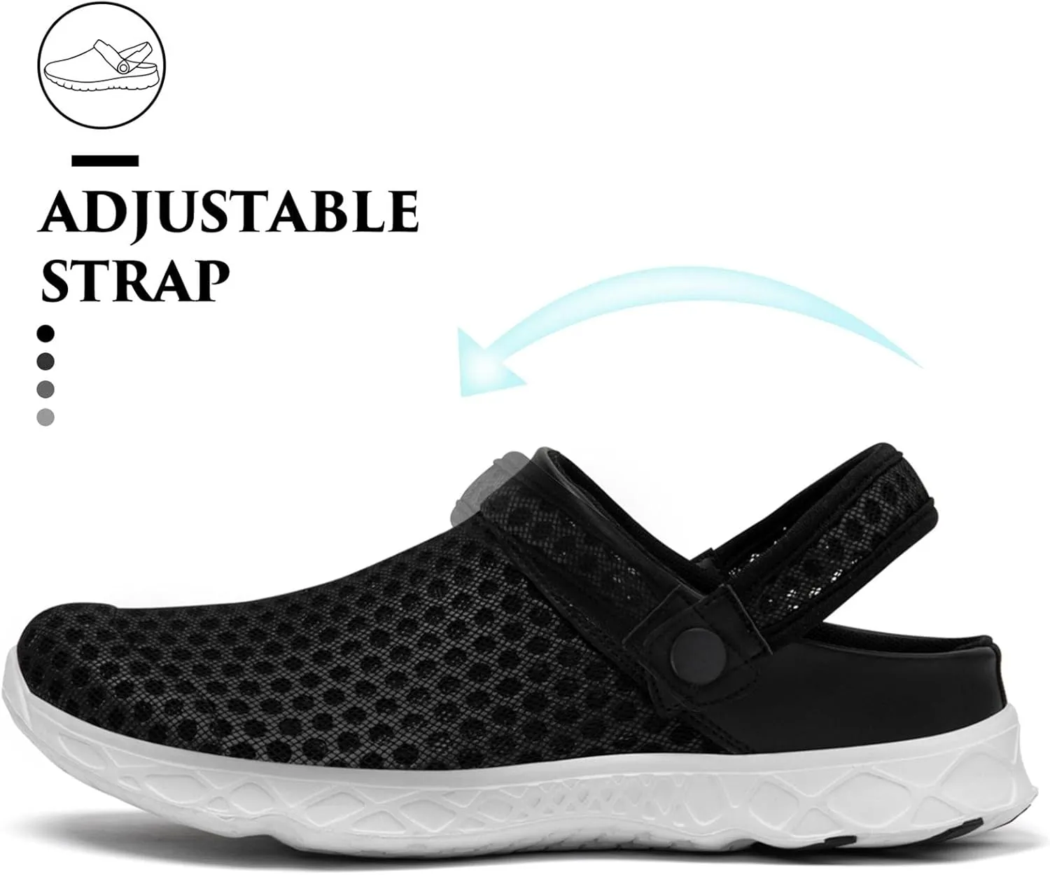 SAGUARO Men's Women's Quick Dry Garden Shoes Lightweight Breathable Gardening Clog Water Shoes Mesh Sandals for Sports Outdoor Beach Pool Exercise