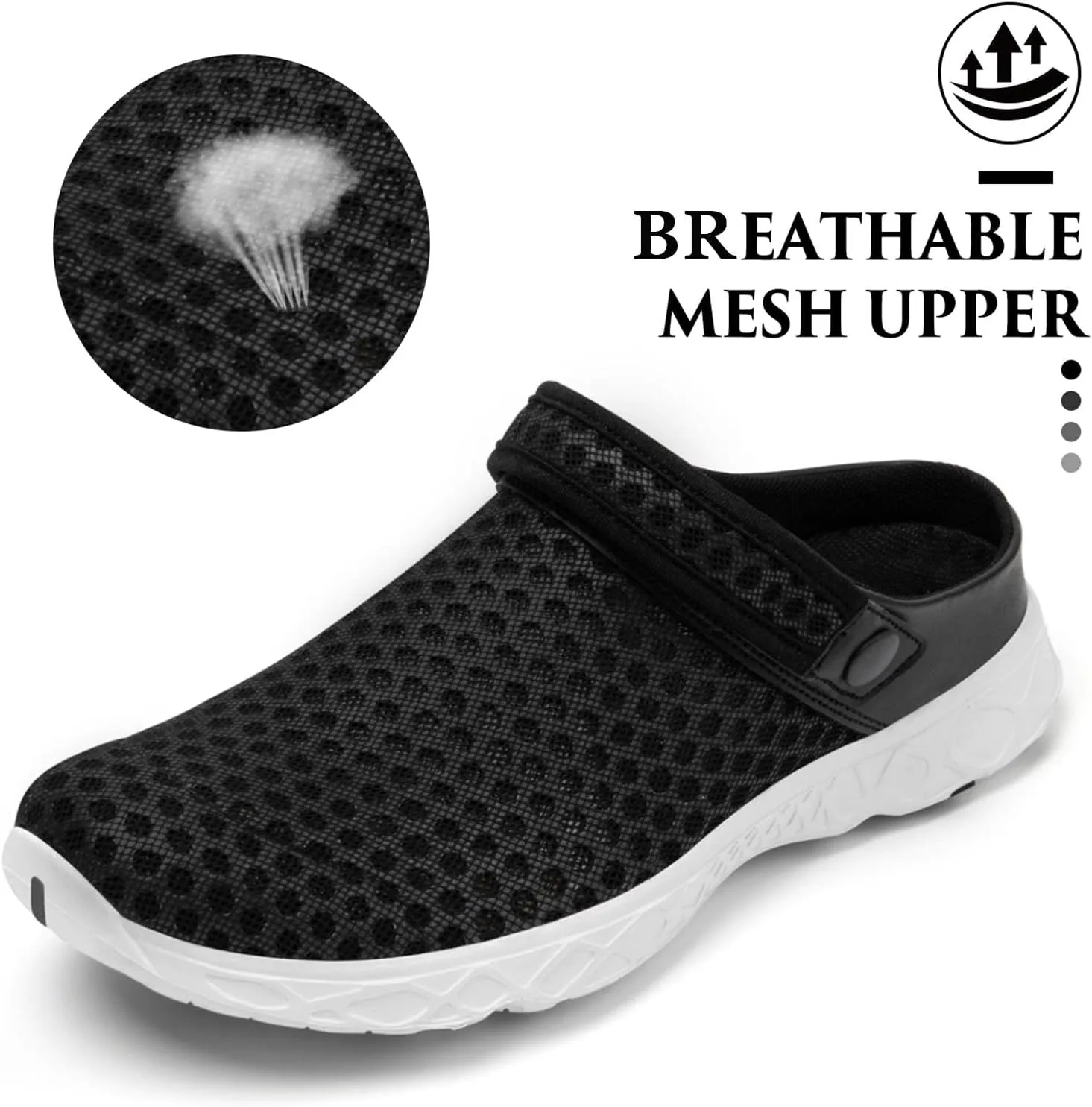 SAGUARO Men's Women's Quick Dry Garden Shoes Lightweight Breathable Gardening Clog Water Shoes Mesh Sandals for Sports Outdoor Beach Pool Exercise