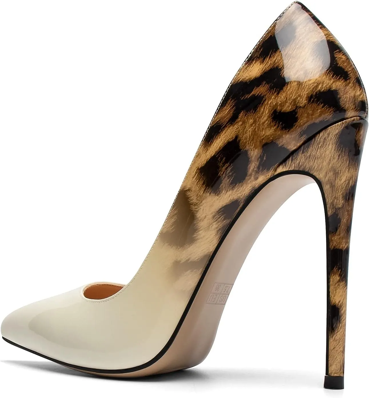 SAMMITOP Women's Pointed Toe High Heel Pumps 10cm Classic Stiletto Suede Shoes