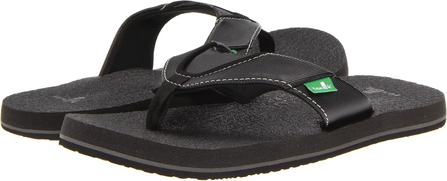 Sanuk Kids unisex-kids Root Beer Cozy Flip Flop
