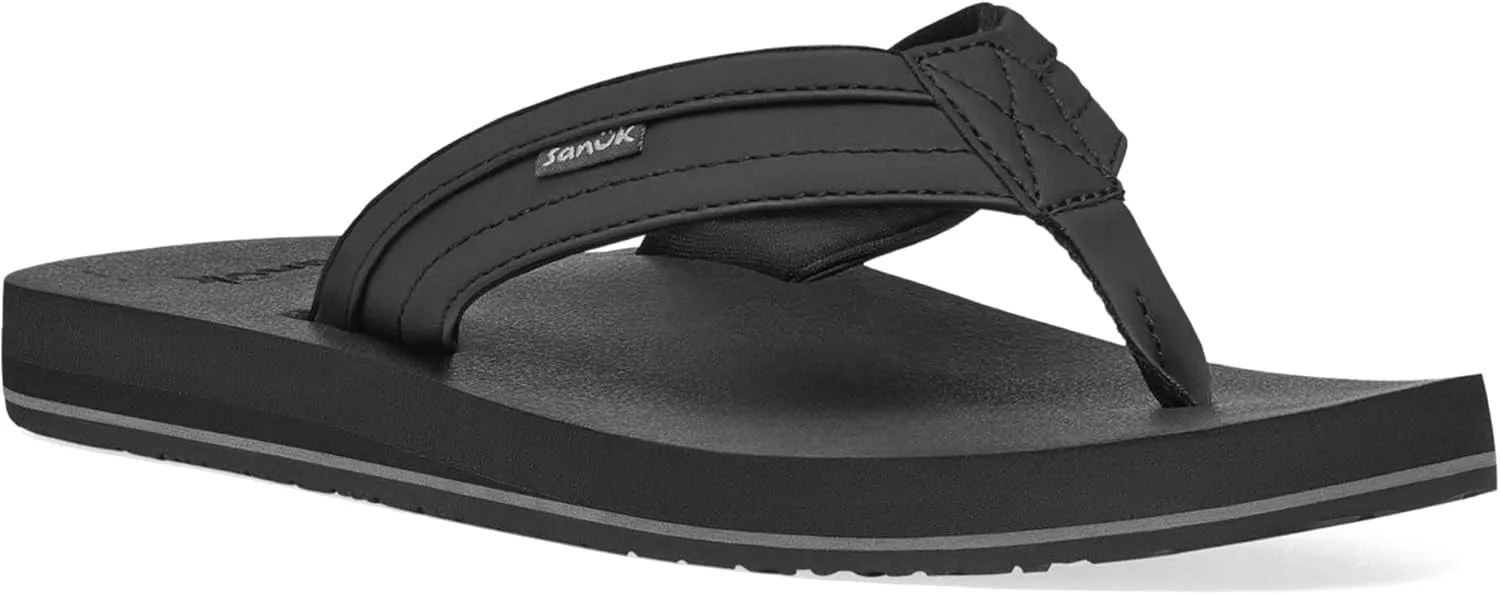 Sanuk Mens Ziggy ST | Flip Flops for Men | Mens Sandals | Beach Sandals | Water Friendly & Lightweight | Comfort Footbed