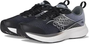 Saucony Ride Kidz Sneaker, Black/White, 5 US Unisex Big Kid