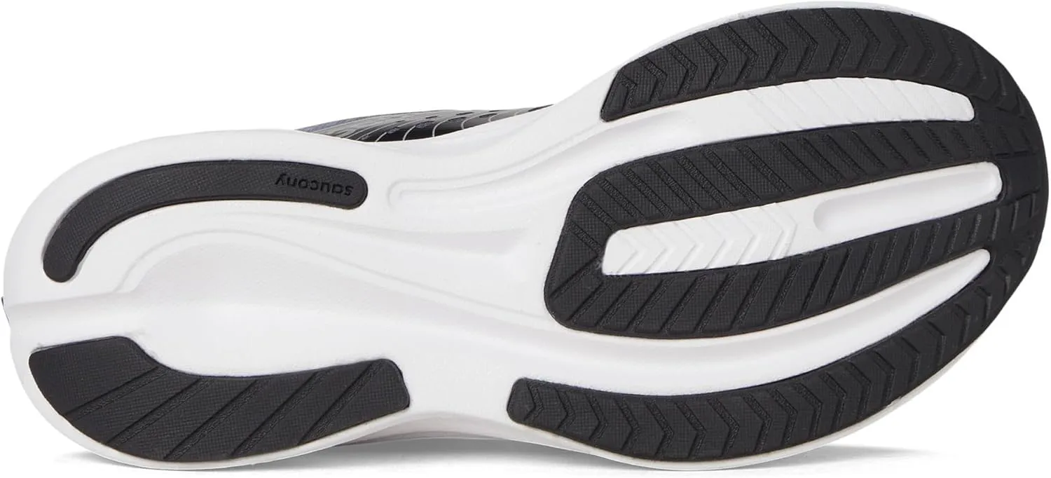 Saucony Ride Kidz Sneaker, Black/White, 5 US Unisex Big Kid