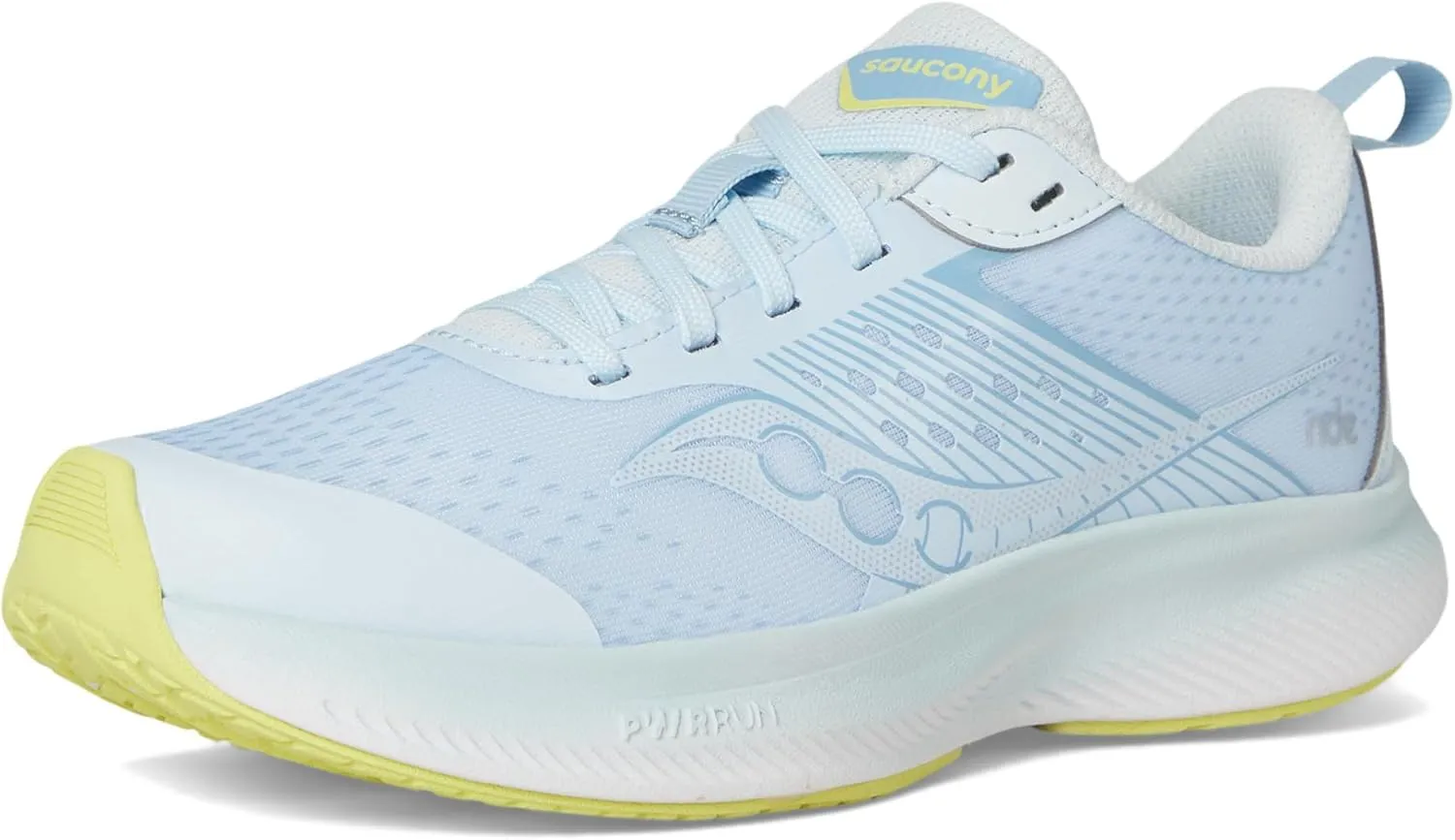 Saucony Ride Kidz Sneaker, Blue, 2 US Unisex Big Kid