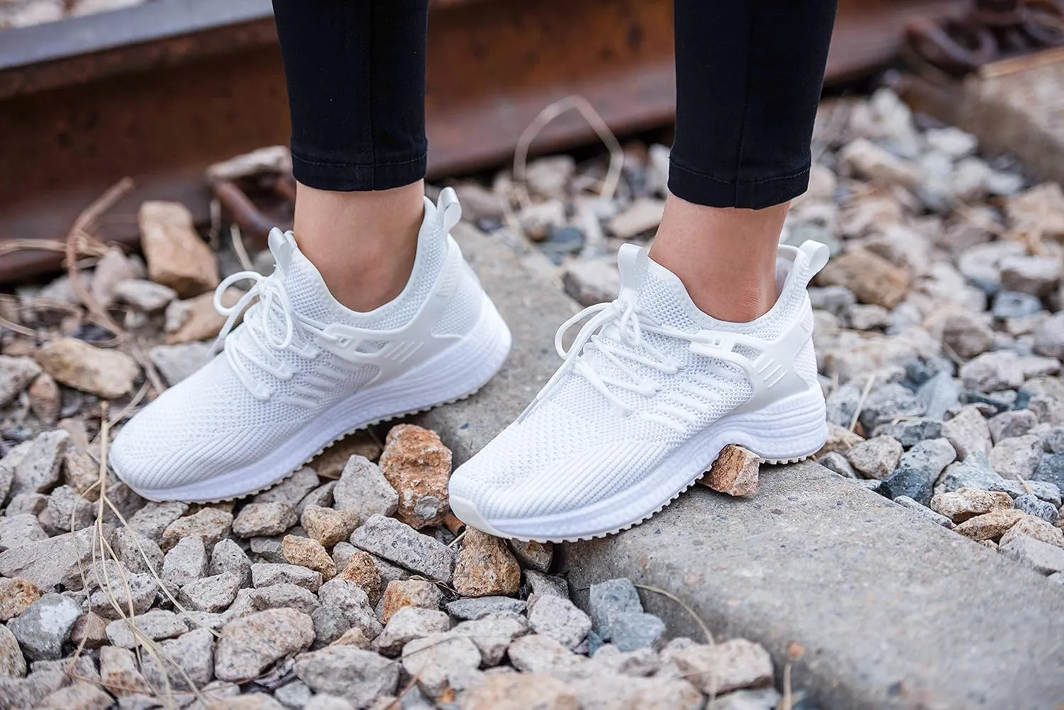 SDolphin Running Shoes Women Sneakers - Comfortable Memory Foam Lightweight Walking Tennis Workout Athletic Shoes