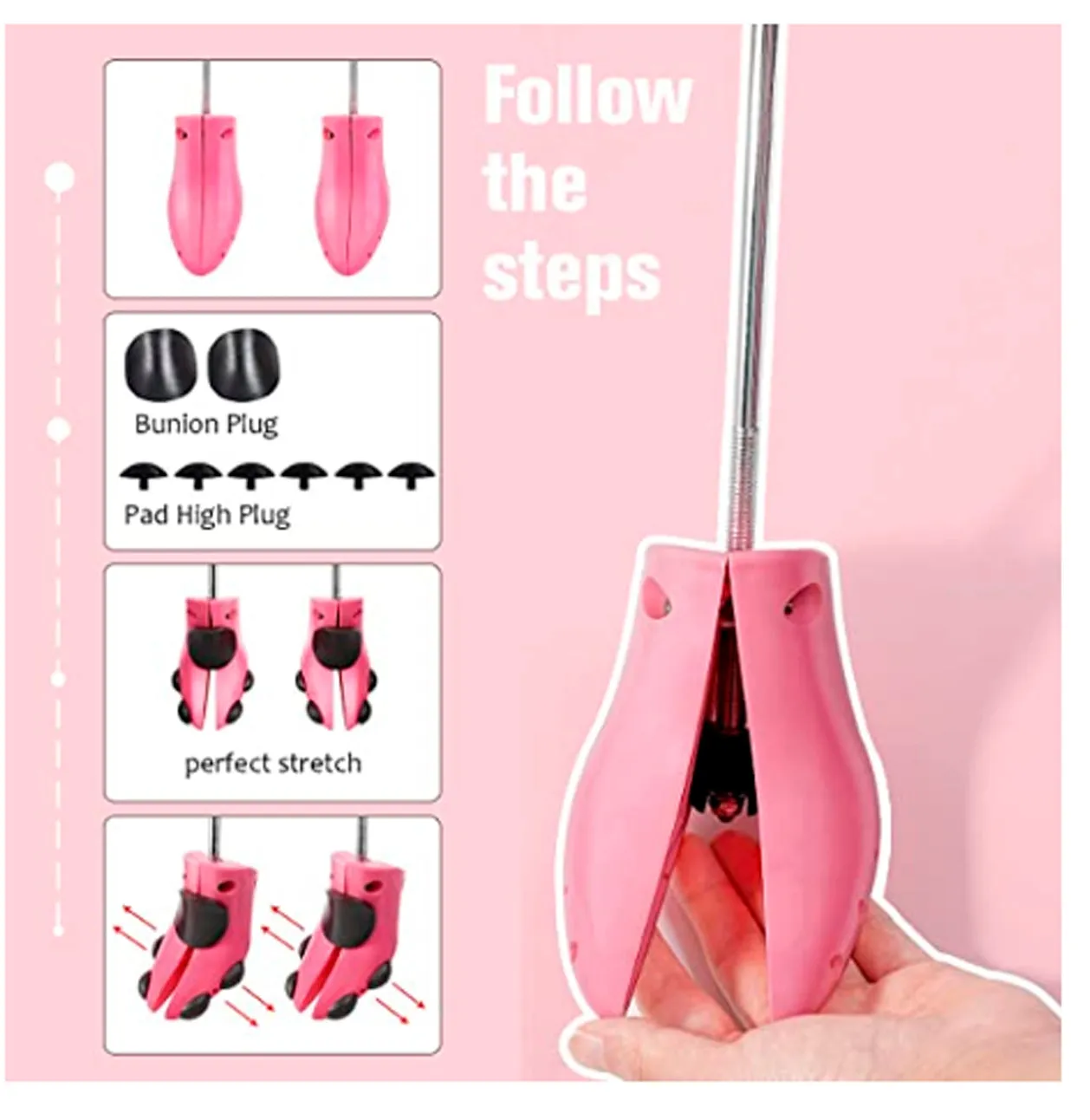 Shoe Stretcher for Women Boots Wide Feet Adjustable Shoe Trees Stretching Hiking Working