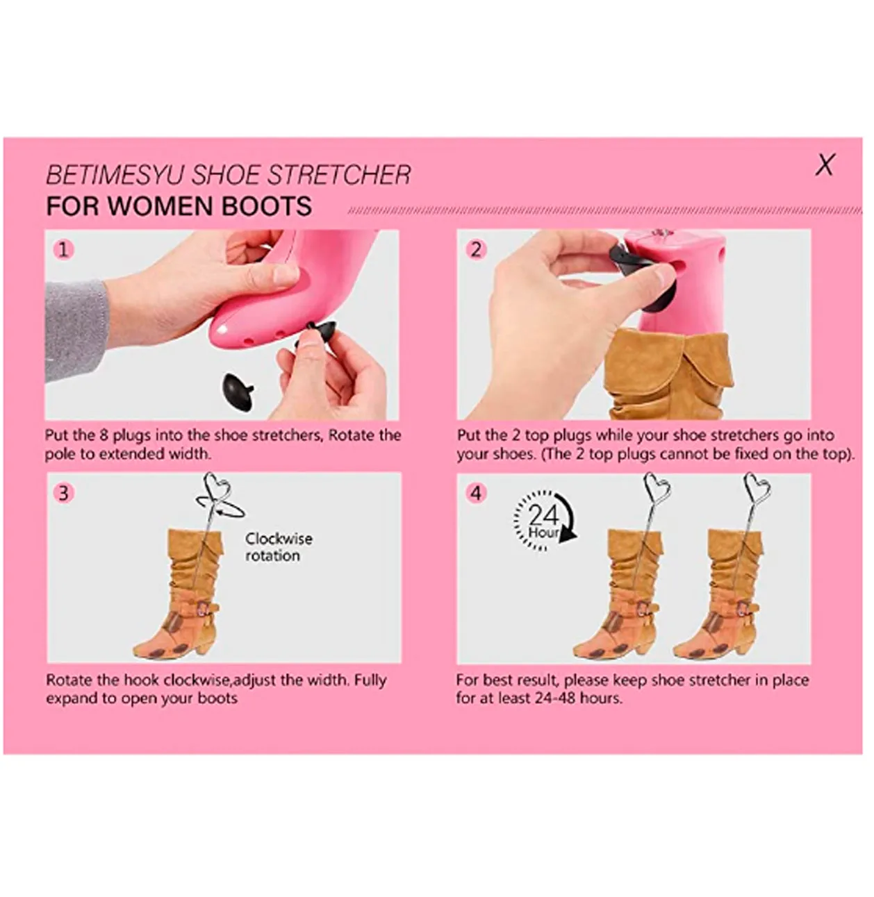Shoe Stretcher for Women Boots Wide Feet Adjustable Shoe Trees Stretching Hiking Working