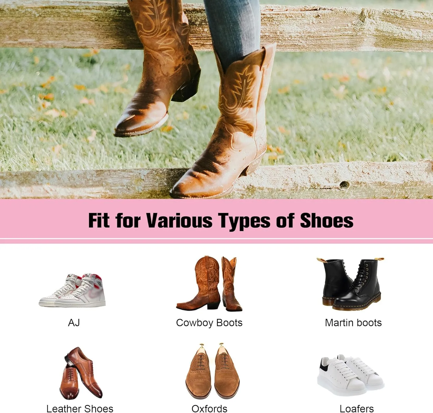 Shoe Stretchers for Sneakers Leather Cowboy Boots Stretcher For Men Women, Shoe Expander For Men Women
