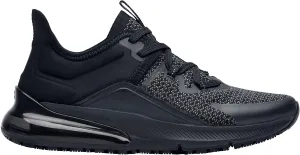 Shoes for Crews Brakly, Men's, Women's, Unisex Slip Resistant Work Shoes, Water Resistant Sneakers, Black or Black/Red