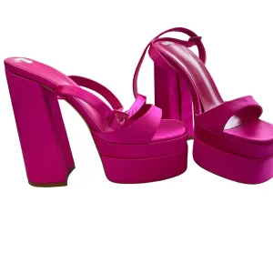 SIZE 8  Platform Pink Raye Shoes