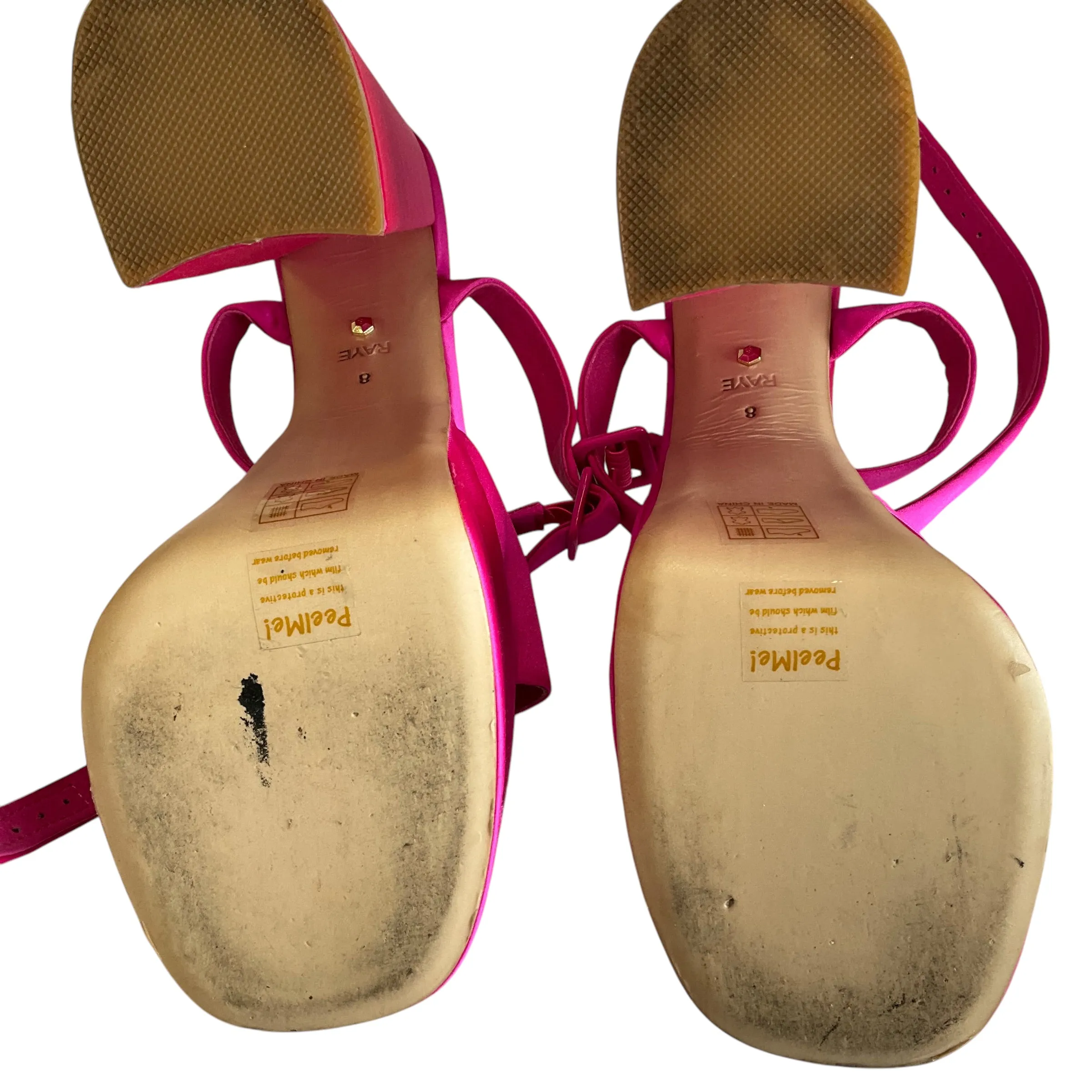 SIZE 8  Platform Pink Raye Shoes