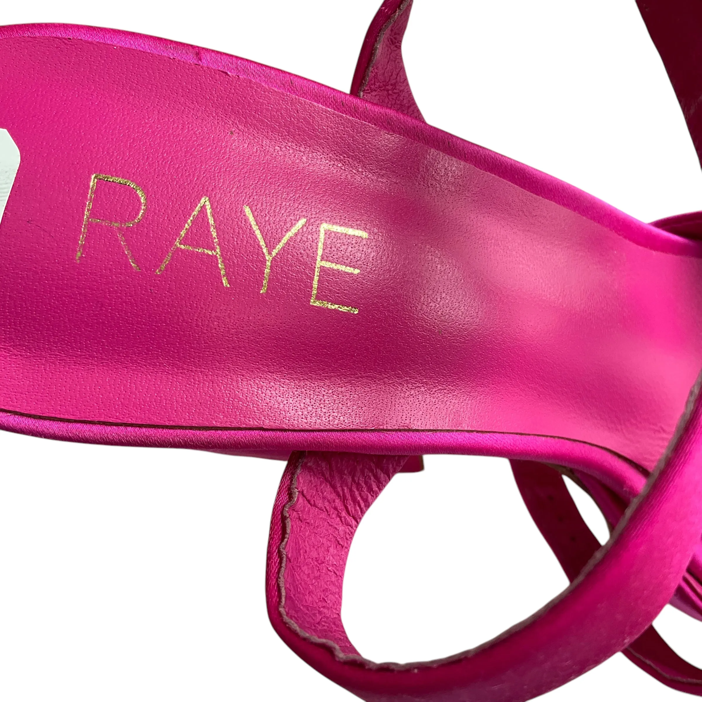 SIZE 8  Platform Pink Raye Shoes