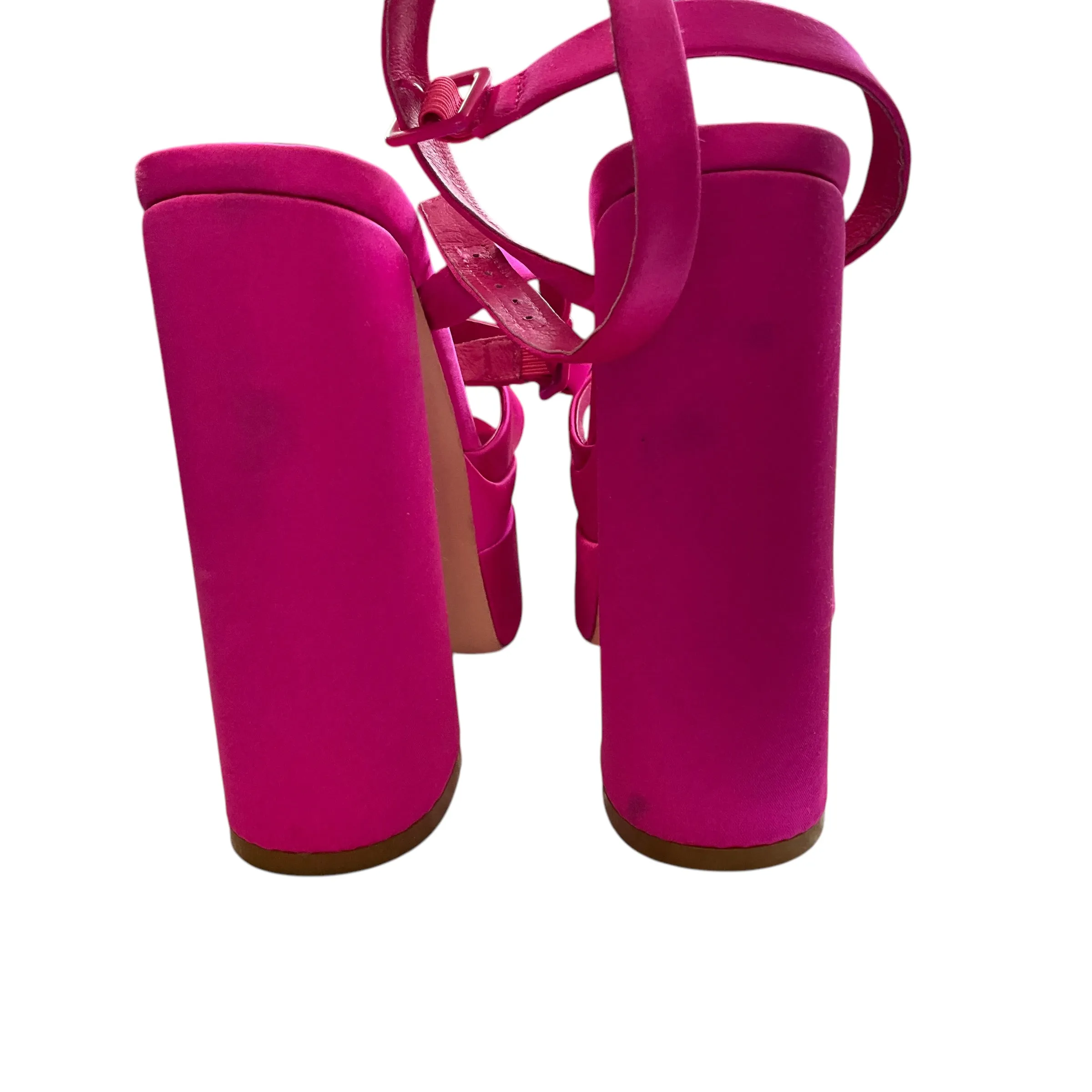 SIZE 8  Platform Pink Raye Shoes
