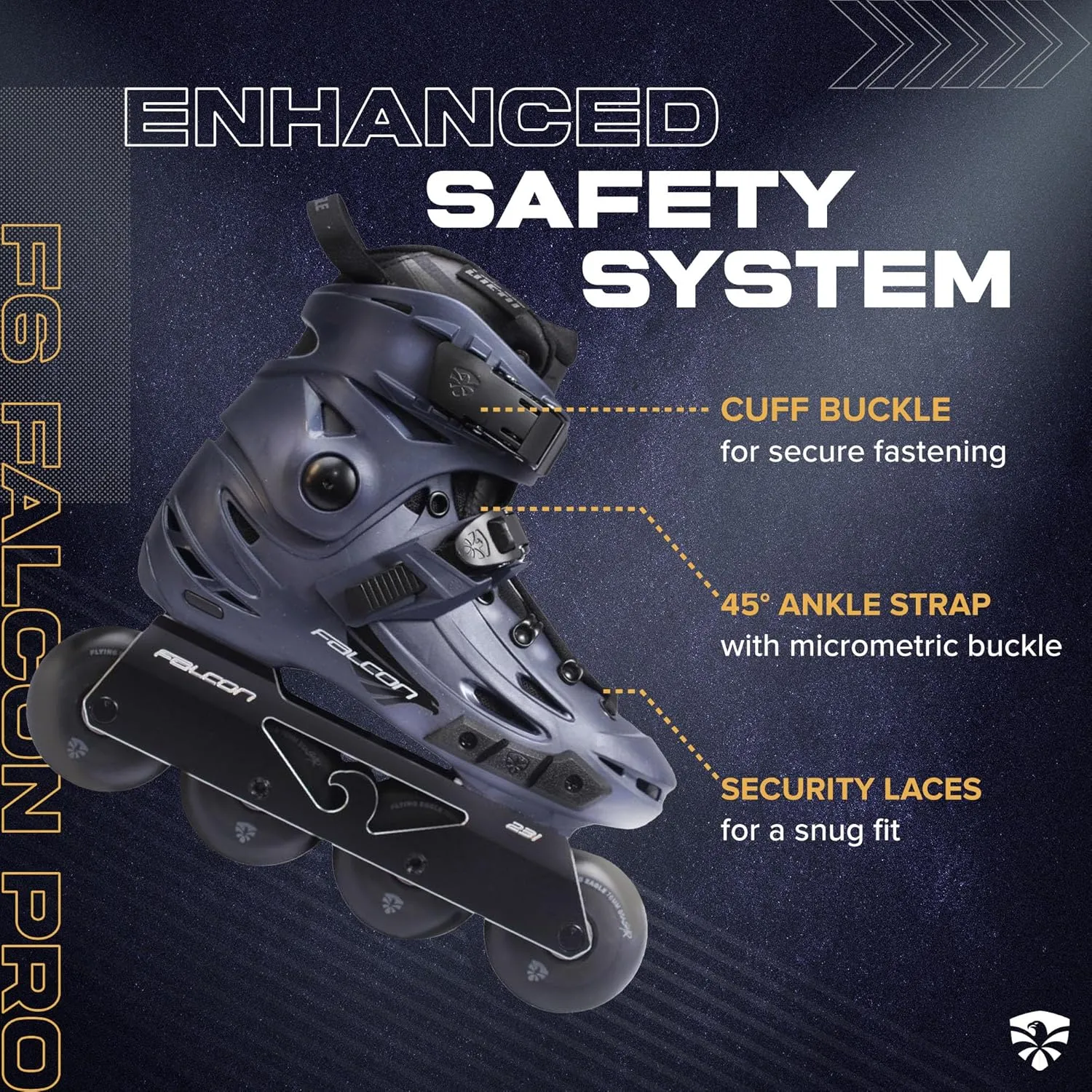 Skates | F6 Falcon Pro - Inline Skates for Men & Women, Adult Inline Skates for Women, Men's Inline Skates