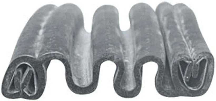 Slider to Shell Accordion Boot Seal - 20 ft | Spring Clips are Facing The Opposite Direction