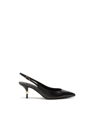 SLINGBACKS IN YOUNG GOATSKIN WITH DG LOGO