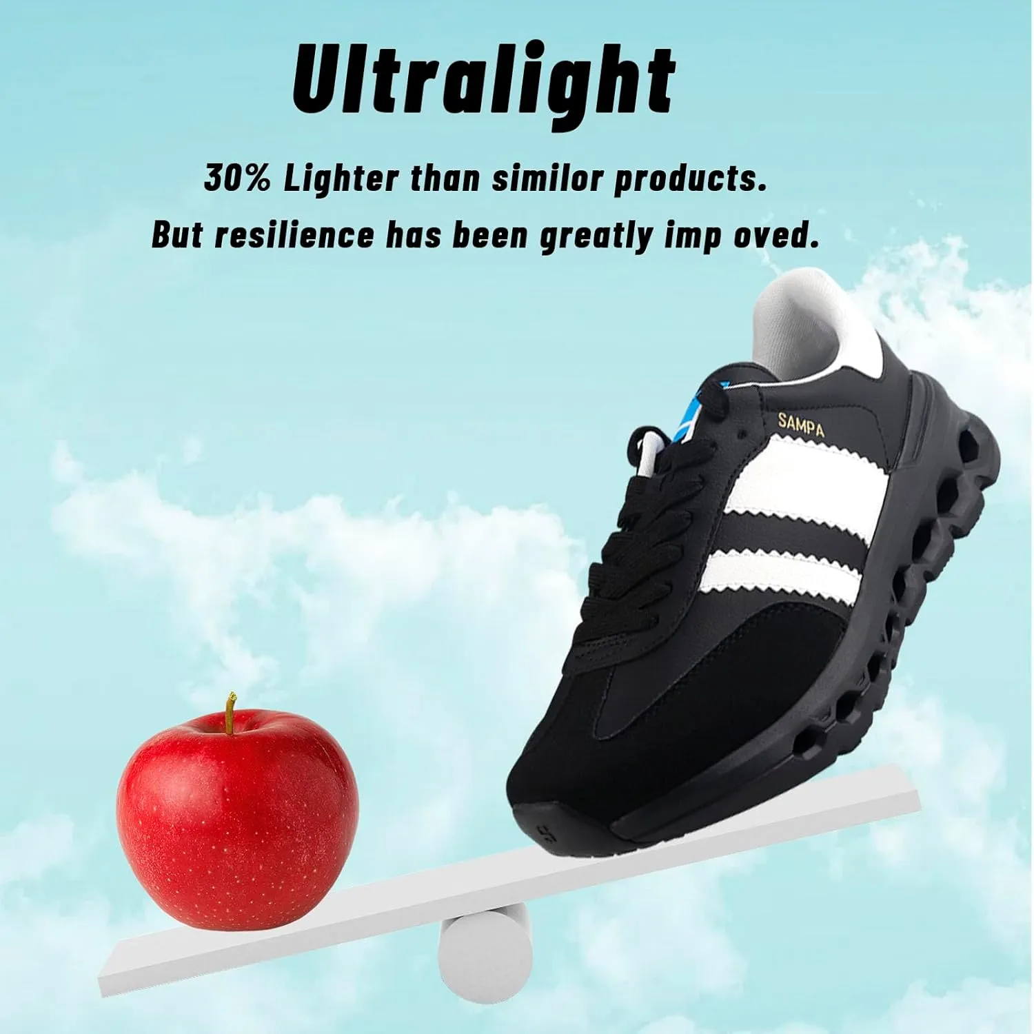 Sneakers for Women Men Non-Slip Work Shoes Casual Lace-Up Tennis Shoes Womens Fashion Sneakers - Lightweight Arch Support All-Day Comfort Sneakers