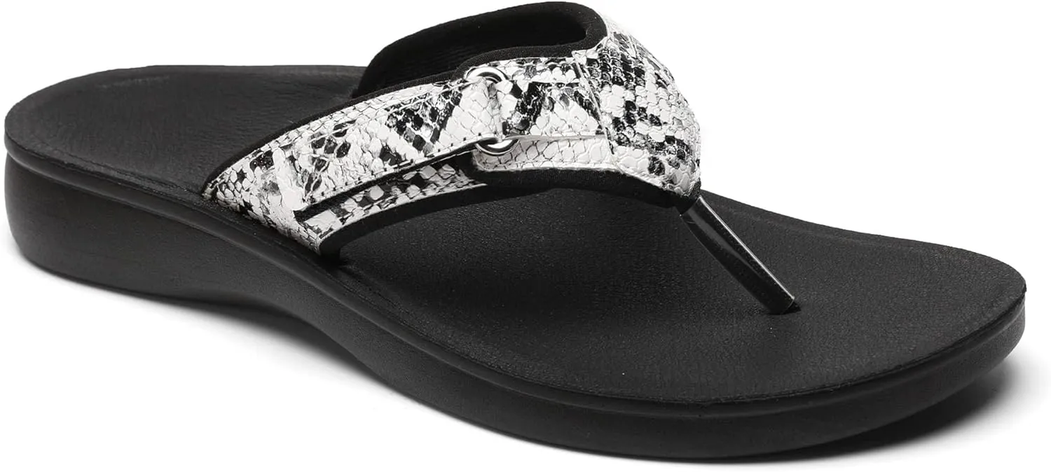 SOLLBEAM Womens Original Orthotic Comfort Thong Style Flip Flops Sandals With Arch Support Heel Cup