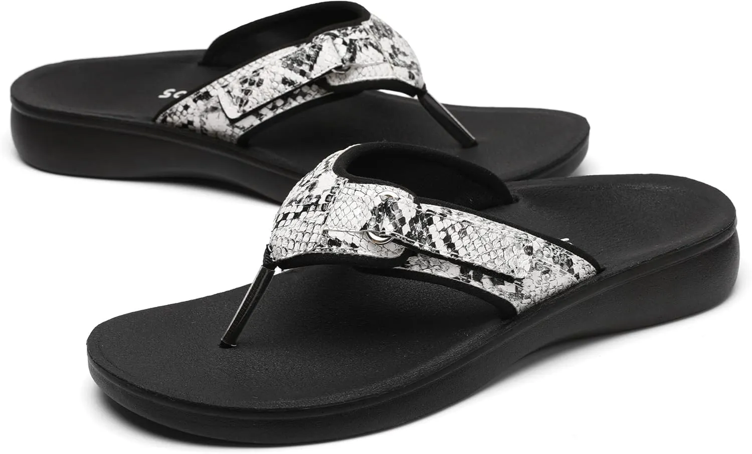 SOLLBEAM Womens Original Orthotic Comfort Thong Style Flip Flops Sandals With Arch Support Heel Cup