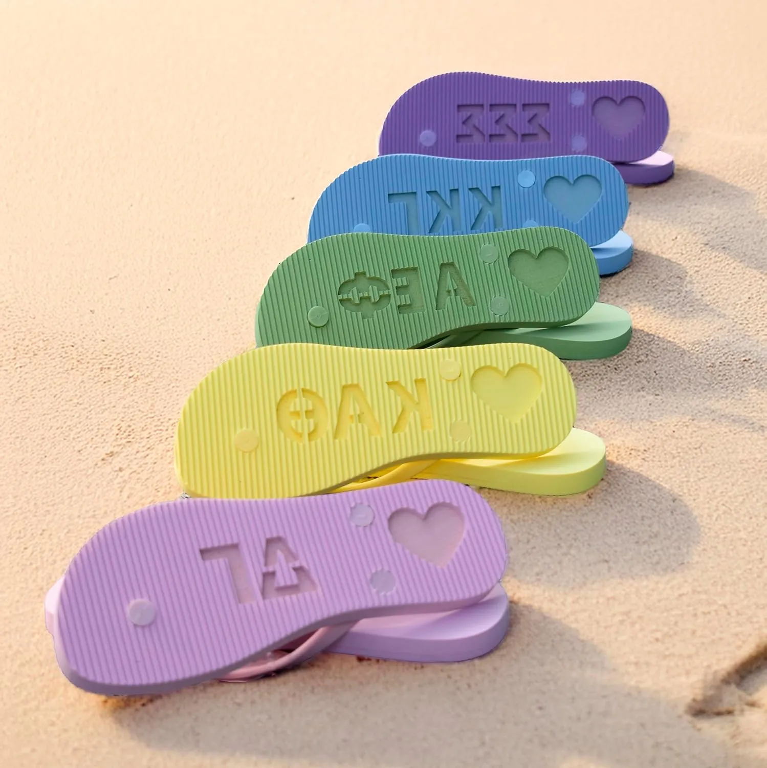 Sorority Shop Kappa Delta Flip Flops - Officially Licensed Sorority Flip Flop - Flip Flops for Women