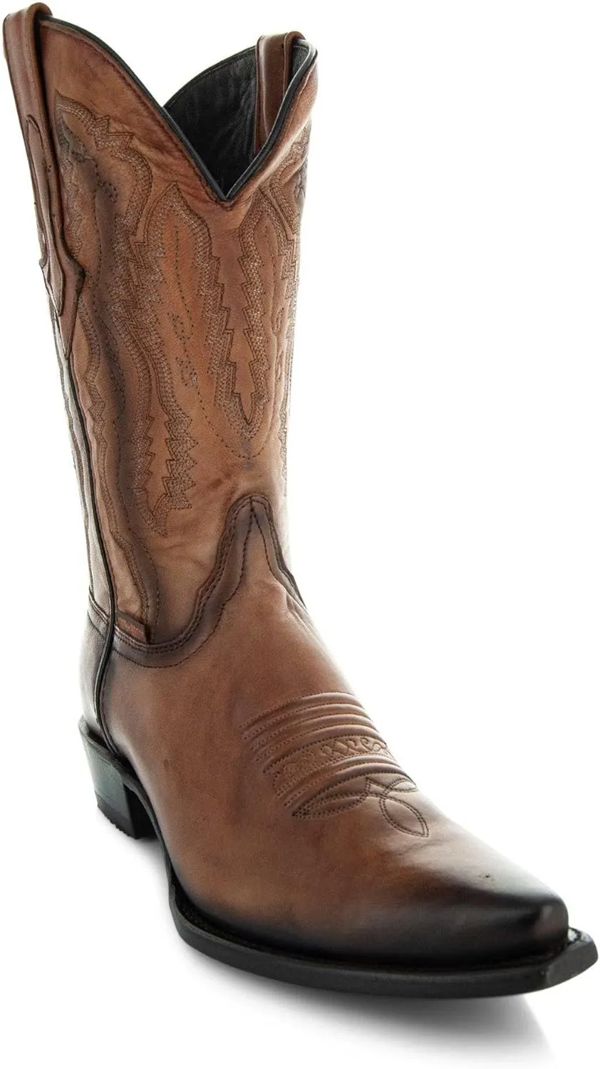 Soto Boots Mens Burnished Snip Toe Cowboy Boots H50030