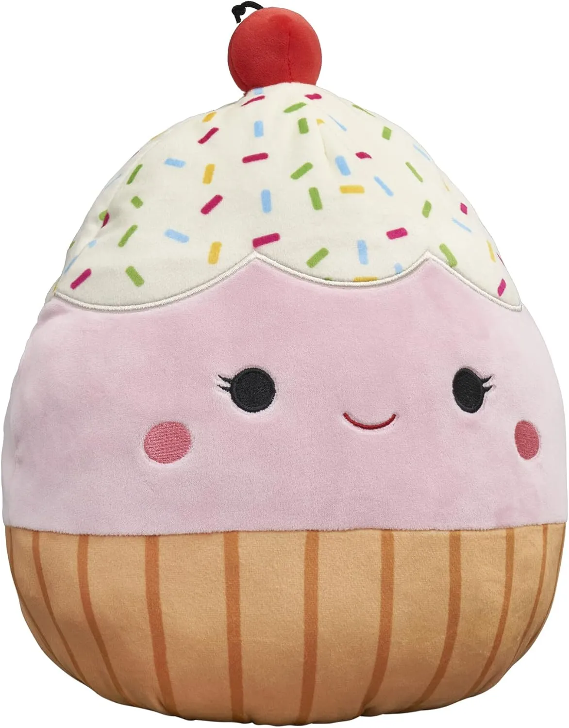 Squishmallows Flip-A-Mallows 12-Inch Brown Boba Tea and Pink Cupcake Plush - Add Bernice Clara to Your Squad, Ultrasoft Stuffed Animal Medium-Sized Toy, Official Kelly Toy
