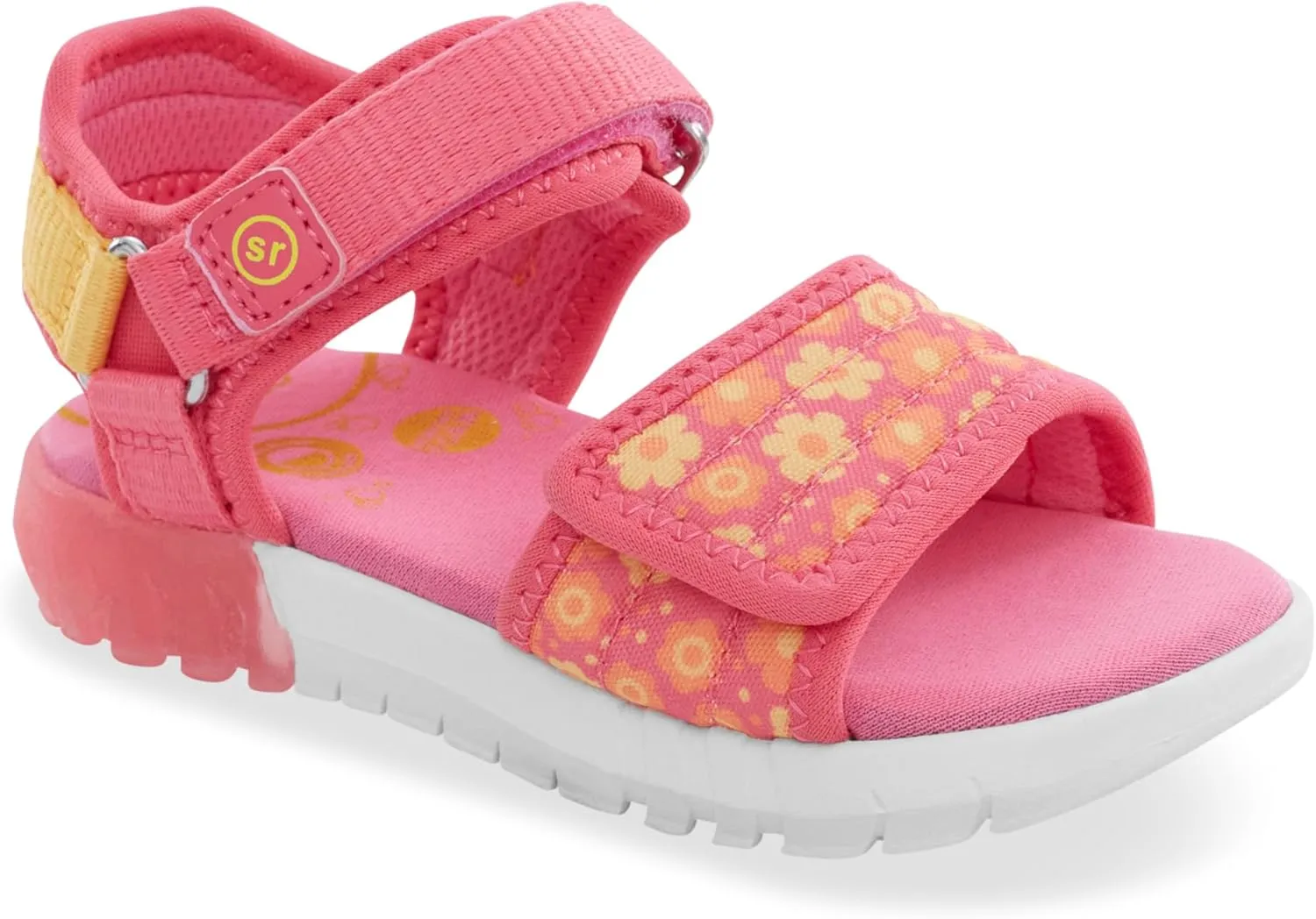 Stride Rite 360 Girl's Light-up Kitt Sandal Flat