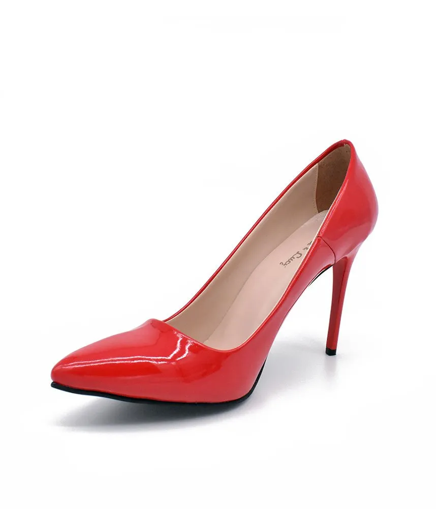 Stunning Red Patent Stiletto Heels