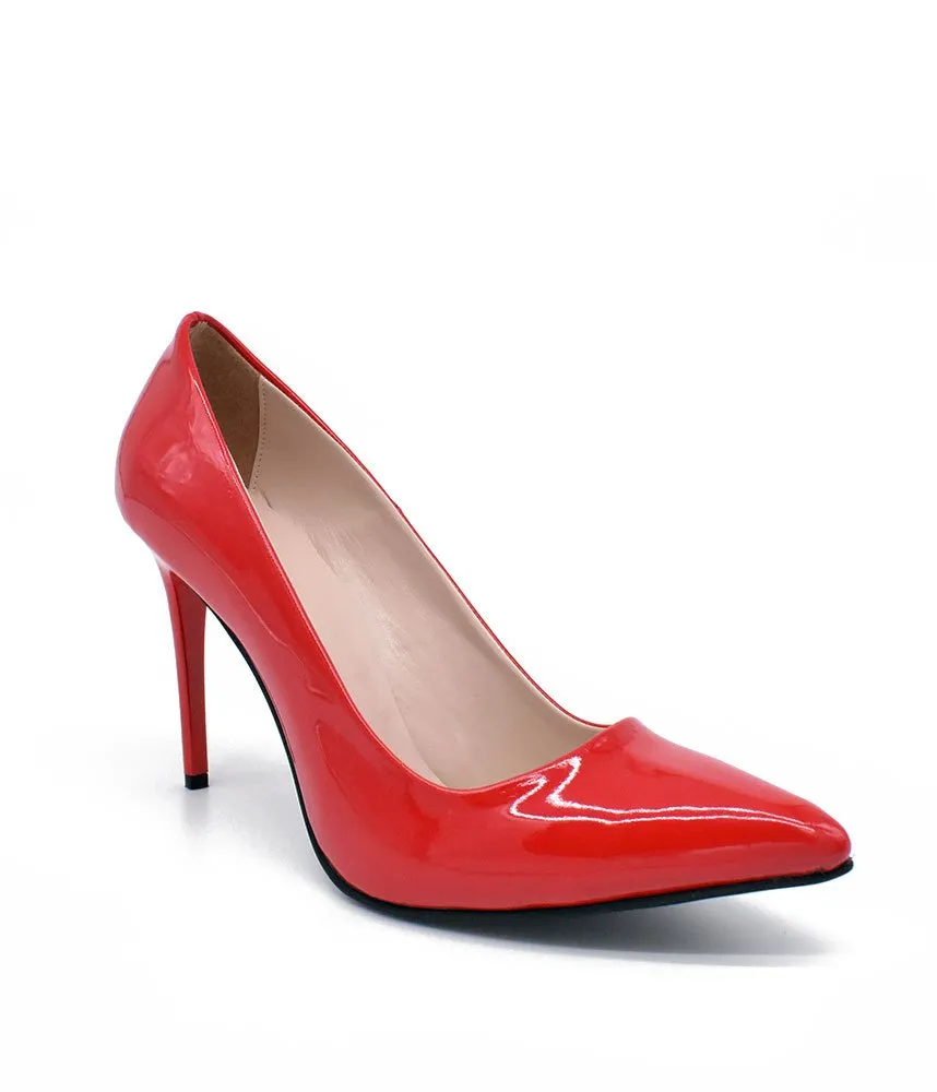 Stunning Red Patent Stiletto Heels